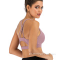 Taic Sexy Open Back Meadhanach Yoga Bra